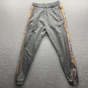 KAPPA Sweatpants Womens Small Gray Fleece Jogger Adult No Drawstring
